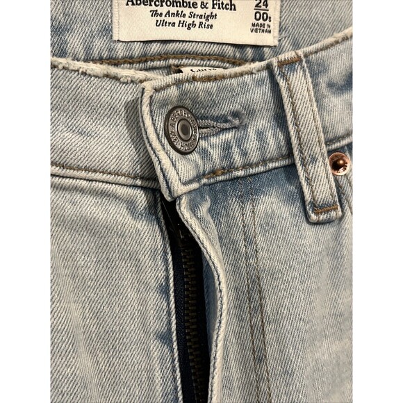 Abercrombie Fitch‎ Denim Jeans The Ankle Straight Ultra High Rise Curve Love 00S - Picture 5 of 16